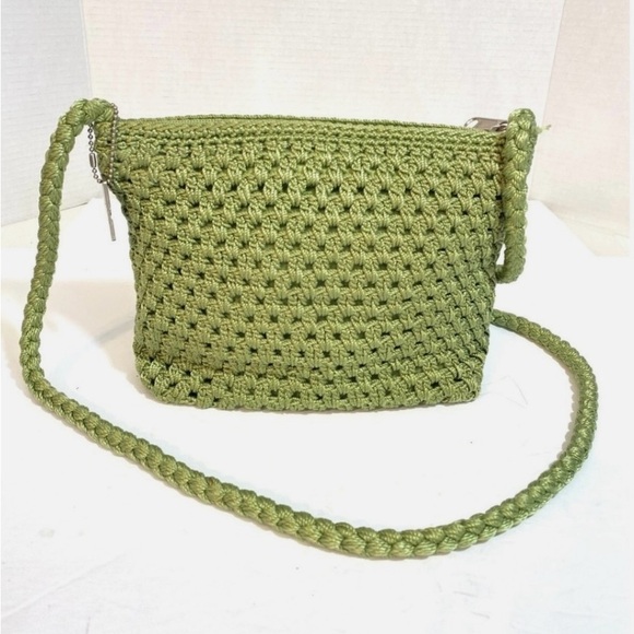 5 for $20! Y2K Vintage Green Woven Crossbody Bag - Picture 3 of 7
